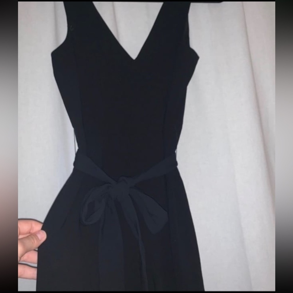 Club Monaco wide leg black jumpsuit